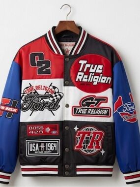 FORD X TRUE RELIGION OVERSIZED BOMBER JACKET